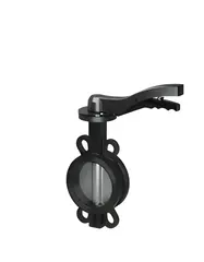 Затвор дисковый межфланцевый TAFLINE с рукояткой (серия TL71C-16D, диск - нержавеющая сталь)