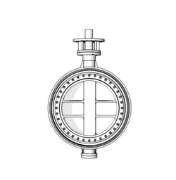 Тройной эксцентриковый сварной дисковый поворотный затвор TAFLINE, серия TL63