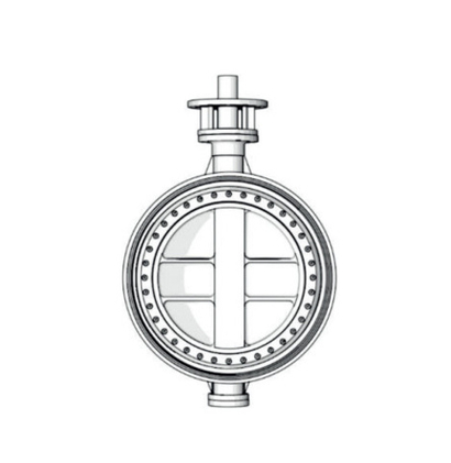 Тройной эксцентриковый сварной дисковый поворотный затвор TAFLINE, серия TL63