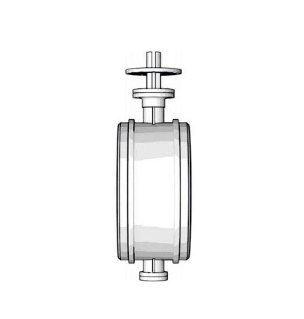 Тройной эксцентриковый сварной дисковый поворотный затвор TAFLINE, серия TL63