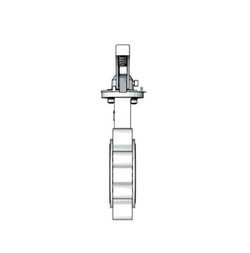 Затвор дисковый поворотный с резьбовыми проушинами TAFLINE, серия TL71-LT с ручным управлением