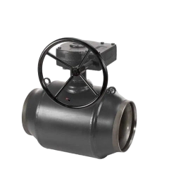 Кран шаровой стальной для теплоснабжения стандартнопроходной TAFLINE с редуктором DN250 PN 40 под приварку