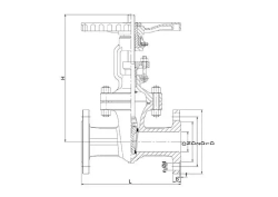 Задвижка стальная TAFLINE DN350 TL441 Ру16 фл/фл со штурвалом 425C