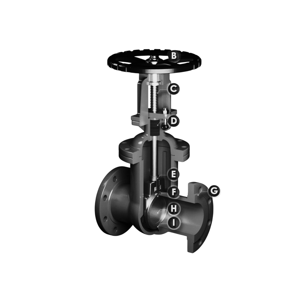 Задвижка стальная TL441 (Ру16 фл/фл со штурвалом 350С), TAFLINE