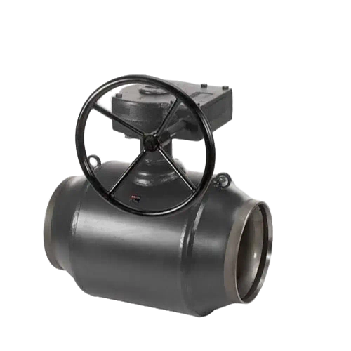 Кран шаровой стальной для теплоснабжения стандартнопроходной TAFLINE с редуктором DN300 PN 40 под приварку