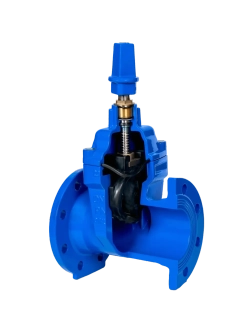 Задвижка чугунная с обрезиненным клином TL45-16D TAFLINE со штурвалом, ДУ600