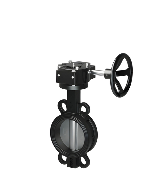 Затвор дисковый межфланцевый TAFLINE с редуктором (серия TL71CR-16D, диск- нержавеющая сталь)