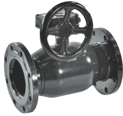 Кран шаровой стальной для теплоснабжения TAFLINE стандартнопроходной DN 500 PN 25 фланцевый с редуктором