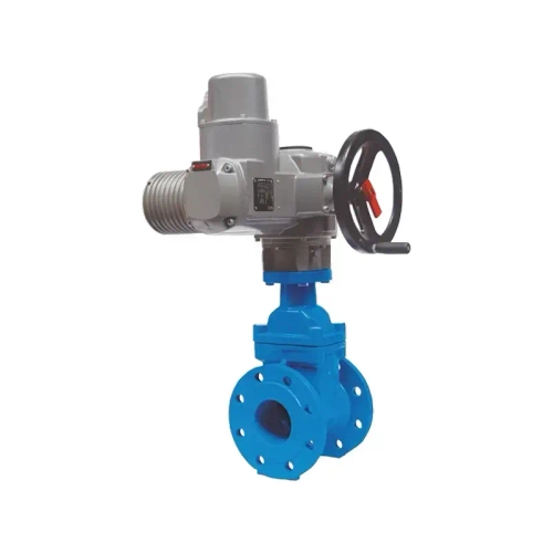 Задвижка с обрезиненным клином TAFLINE серии TL46-G, с электроприводом TL-60 Ду450 Ру16