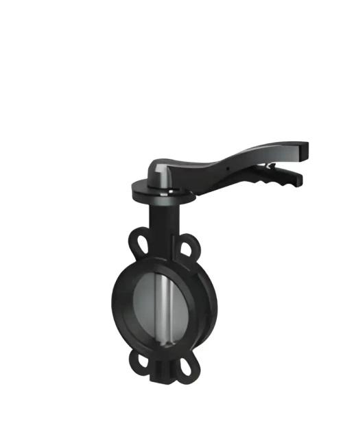 Затвор дисковый межфланцевый TAFLINE с рукояткой (серия TL71C-16D, диск - нержавеющая сталь)