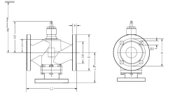 Клапан Регулирующий 2х ходовой TAFLINE под электропривод E-DRIVE-TL (cерия TL2V), ДУ40