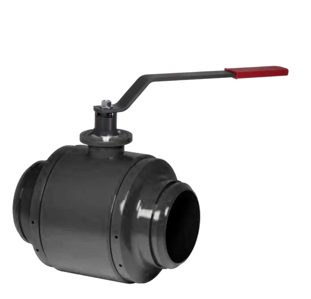 Кран шаровой стальной для теплоснабжения стандартнопроходной TAFLINE с рукояткой DN150 PN 40 под приварку