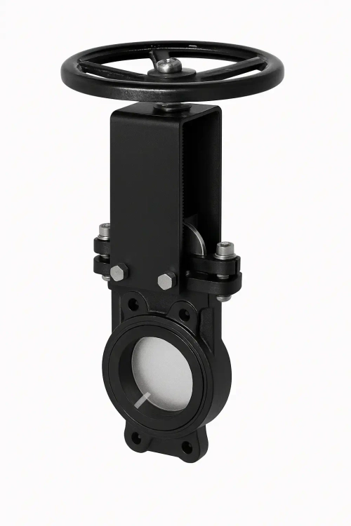 Задвижка шиберная ножевая с невыдвижным штоком TAFLINE TL81-A Ду50 Ру10 со штурвалом